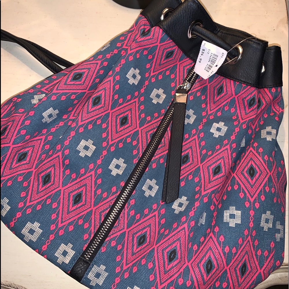 Brand New Bag / Purse / Pink and Blue and Black
